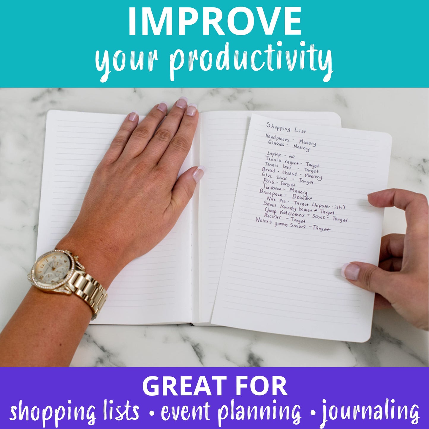 Papercode Lined Journal Notebooks - Luxury Journals for Writing w/ 130 Pages, Soft Cover - Executive Notebooks for Work, Travel, College