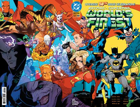 BATMAN SUPERMAN WORLDS FINEST #50 COVER A DAN MORA WRAPAROUND