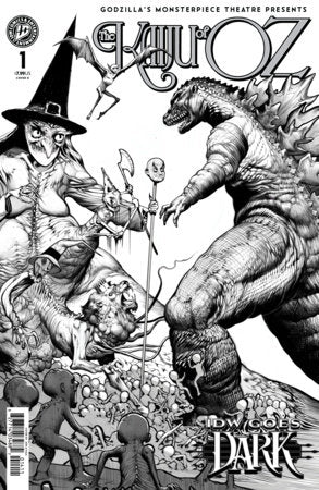 Godzillas Monsterpiece Theatre Presents: The Kaiju of Oz Variant D (Ayala IDW Goes Dark Variant)