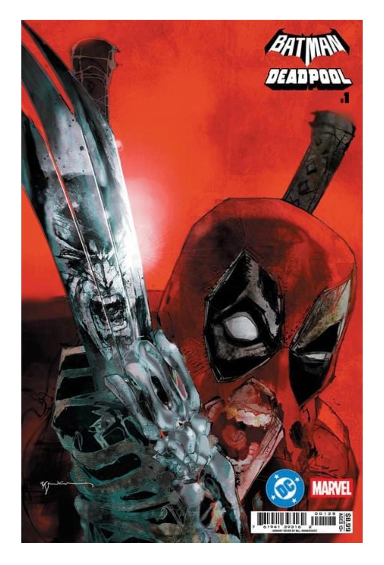 Batman Deadpool #1 - Bill Sienkiewicz Incredible Hulk 340 Homage Variant