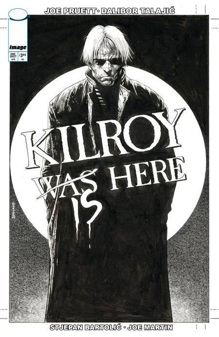 KILROY IS HERE (ONE SHOT) COVER B BRIAN BOLLAND B&W VAR