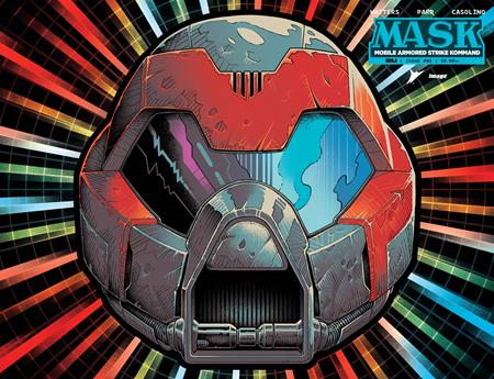 MASK #1 CVR P PYE PARR & LUKE PREECE & ANDRES JUAREZ DIE CUT FOIL MASK