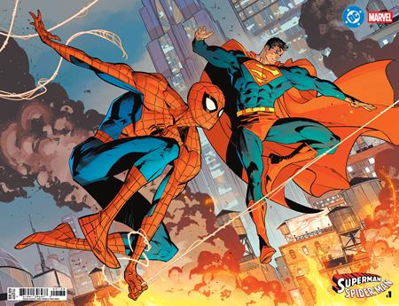 DC MARVEL SUPERMAN SPIDER-MAN #1 (ONE SHOT) COVER X JORGE JIMENEZ WRAPAROUND VARIANT