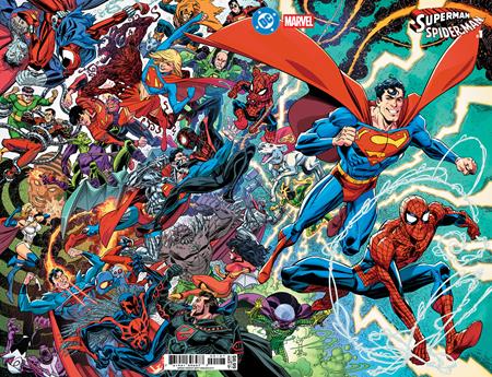 DC MARVEL SUPERMAN SPIDER-MAN #1 (ONE SHOT) COVER O SCOTT KOBLISH SUPERMANS & SPIDER-MANS VARIANT