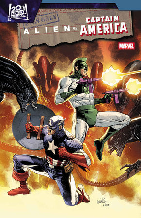 ALIEN VS. CAPTAIN AMERICA #3 COVER A - LEINIL YU