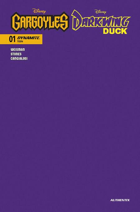 GARGOYLES DARKWING DUCK #1 COVER O DARKWING PURPLE BLANK